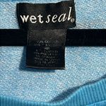 Wet Seal  Women’s Blue Shirt/Sweatshirt - Size Large Photo 2