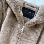 Bagatelle  NYC Cream Hooded Faux Fur Coat M Photo 5