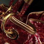 New! RARE!Design Guru by Curations Bag! Heidi Klum Silver Photo 7