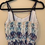 Xhilaration Xhiliration Pink & Blue Patterned High Low Dress Photo 3