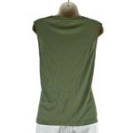 J.Crew Tiered Ruffle Drapey Crew Neck Tank Top Green Size M Photo 5