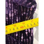 Eliza J Purple Sequin Velvet Sheath Dress Size 8 Photo 4