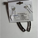 BGK) CORONET‎ NWT Silver Dangle pierced Earrings new carded BGK Photo 2