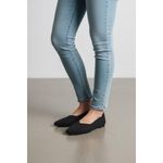 st. john's bay  Womens Flats Dark Grey Black Knit Pointed Toe Comfort Casual Photo 1