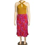 Sézane  Sandy Midi Skirt, Fuchsia Floral, FR44/US12 Photo 10