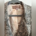 BLANK NYC Women’s Size M Blazer Snakeskin Print Double Breasted Photo 3