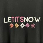 Canvas LGBTQ AF Large Let It Snow LeTITSnow Graphic Shirt Winter Snowflake Black Photo 2
