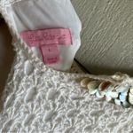 Lilly Pulitzer  Crochet Sleeveless Midi Dress with Shell Collar White Size L Photo 2