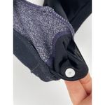 Lululemon Flow Y Nulu Bra, Light Support, Navy Herringbone Pattern, Size 6 Blue Photo 5