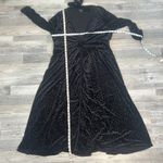 Torrid  Black Velvet Burnout Animal Print Maxi Kimono Neck Tie Photo 8