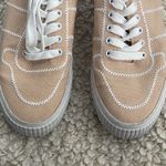 ASOS  Design‎ Women's Lace Up Embroidered Platform Canvas Sneaker Shoes Pale Pink Photo 7