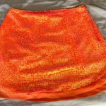 BTFL-life Orange Sequin Mini Skirt NWT  Photo 7