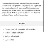 Olympics Paris Gray Flip Top Backpack Photo 2