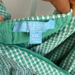 Draper James  RSVP Gingham Dress Puff Sleeve Wrap Green‎ XXL Photo 5