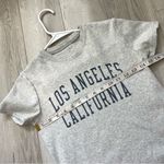 Brandy Melville  Tshirt los angeles california thick cotton womens Gray one size Photo 1