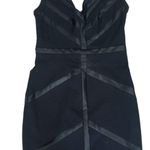 XOXO Black Mini Dress with Satin Ribbon Design Size 9/10 Medium Photo 0