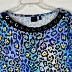 Rafaella  Multicolored Animal Print Short Sleeve Top 1X Photo 1
