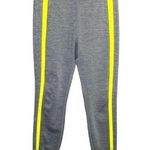 Zyia  active heather gray yellow neon striped full length athletic leggings size Photo 0