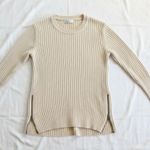 Abercrombie & Fitch Wool Tan Scoop Neck Sweater Top Womens Small Photo 0