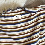 Striped orange white tube top Photo 2