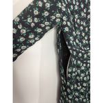 Intermix  Long Sleeve Silk Floral Tiered Midi Dress Black Green White Women Sz. 0 Photo 8