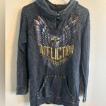Buckle Affliction Born To Run Graphic Hooded Sweatshirt Metal Rock and Roll Photo 1