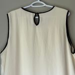 cj banks  Off White with Black Lace Tank Top Size 1X Photo 6