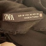 ZARA Black Satin Cowl Neck Top size medium Photo 3