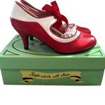 Lulu Hun London Jeanie High Heel Red and White Size 7 eu 38 UK 5 Photo 6