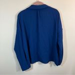 Amanda Uprichard  NWT Leslie Blouse in Blue Women’s Size Small MSRP $268 Photo 10