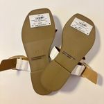 DV by Dolce Vita Makai Faux Leather Toe Loop Buckle Flat Sandals White Womens 6 Photo 5