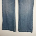 7 For All Mankind Dojo Wide Leg Flare Jeans Light Wash Denim Photo 3