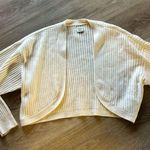 Sunday Best Aritizia | Merino Wool Cream Ribbed Crop Cardigan Size L Photo 2