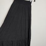 Y2K Black Tiered  Peasant Maxi Skirt Photo 5