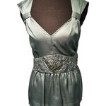 Attention  Sleeveless Satin Top L Photo 0