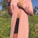 SheIn  Salmon Pink Duster Cardigan Photo 3