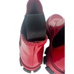 Prada Patent Leather Monolith Booties in Rosso Red Photo 11