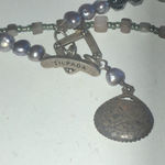 Silpada  Sterling Silver Gray Pearl Beaded Vintage Necklace Photo 5
