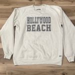 Hollywood Beach Crewneck Sweatshirt Women’s Large White Photo 0