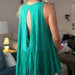 Free People Green Ruffle Tunic Photo 3