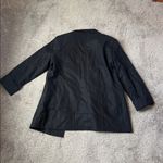 Vera Wang Simply Vera  Black Linen Blend Blazer SIZE S Photo 6