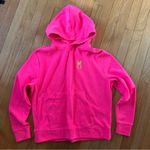 Dudley Stephens Pineapple Logo Hooded Sweatshirt Womens XS Bright Pink Photo 0
