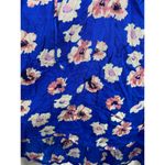 Lucky Brand Blue Pink Floral Print Long Sleeve Blouse Women's Size Large L Photo 6