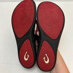 OluKai Punua Kia'i Womens 10 US 40 EUR Flip Flops Black/Red Slip On Sandals Black Photo 12