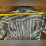 Tommy Hilfiger Women Blue Shirt Dress Pin Stripe 3/4 Sleeve Button Collar Photo 8