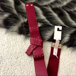 BCBGeneration NWT BCBGenration Wide Studded Bow Belt Red Photo 8