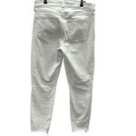 Pistola  White Raw Hem 5 Pocket Cropped Stretch Denim Jeans 29 Waist Photo 9