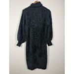 Wednesday's Girl Eyelash Midi Sweater Dress Womens Sz XS Fairy Grunge Witchy Blue Photo 2