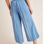 Anthropologie Laguna Cropped Wide Leg Cotton Linen Pants Photo 1