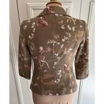 Cynthia Rowley  Deer Print Jacket Blazer Size 3 (Fits Size Small)‎ Nature Fall Photo 3